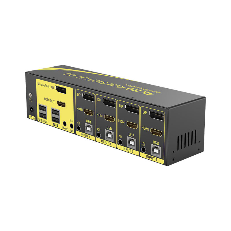 深工SG DH41 4進2出4K DP+HDMI雙通道KVM切換器